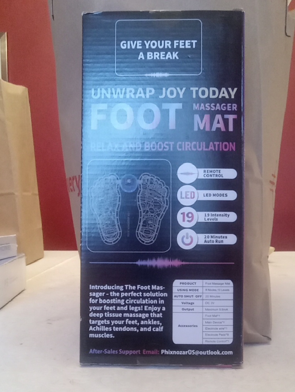 Foot Massager Mat with LED Display, NIB